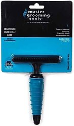 Master Grooming Tools Ergonomic Undercoat Pet Rake, 20 Long Pins
