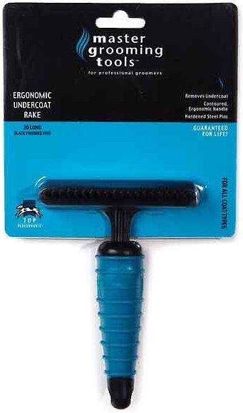 Master Grooming Tools Ergonomic Undercoat Pet Rake