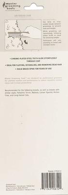 Show full view: Master Grooming Tools Greyhound Comb, Face/Finish, Silver slide 2 of 4