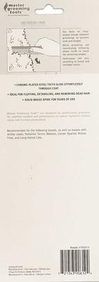 Show full view: Master Grooming Tools Greyhound Comb, Medium/Coarse, Silver slide 3 of 5