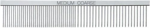 Show full view: Master Grooming Tools Greyhound Comb, Medium/Coarse, Silver slide 4 of 5