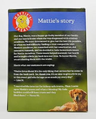 Show full view: Mattie's Treats Low Protein, Low Phosphorus, Low Sodium Crunchy Dog Treats, 1-lb box slide 3 of 10
