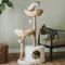 Show in main carousel: Mau Cento 46-in Modern Wooden Cat Tree & Condo, White slide 1 of 9