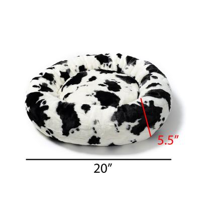 Show full view: Mau Fluffi Cow Donut Dog & Cat Bed slide 3 of 6