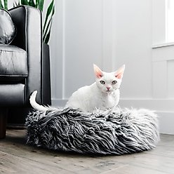 Mau Fluffi Donut Dog & Cat Bed, Gray