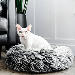 Mau Fluffi Donut Dog & Cat Bed, Gray slide 2 of 8