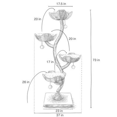 Show full view: Mau Ivy Cat Tree, Large, Gray slide 7 of 8