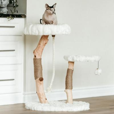 Mau Rizzo 32-in Modern Wooden Cat Tree