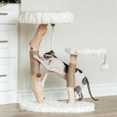 Mau Rizzo 32-in Modern Wooden Cat Tree