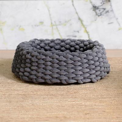 Show full view: Mau Velvety Hand Woven Single Weave Cat Bed, Gray slide 3 of 11
