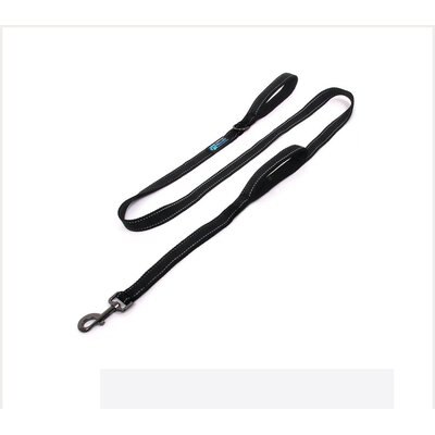 Max and Neo Dog Gear Max and Neo Dog Gear Nylon Reflective Double Dog Leash, Black, 6-ft long, 1-in wide