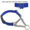 Show in main carousel: Max and Neo Dog Gear Nylon Reflective Martingale Dog Collar with Chain, Blue, Small: 13 to 16-in neck, 1-in wide slide 3 of 7