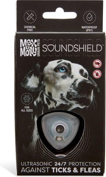 Max & Molly Soundshield 24/7 UltraSonic Tick & Flea Repeller Dog Tag
