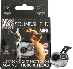 Max & Molly Soundshield Mini 24/7 UltraSonic Tick & Flea Repeller Collar Tag for Dogs & Cats, Black slide 1 of 6