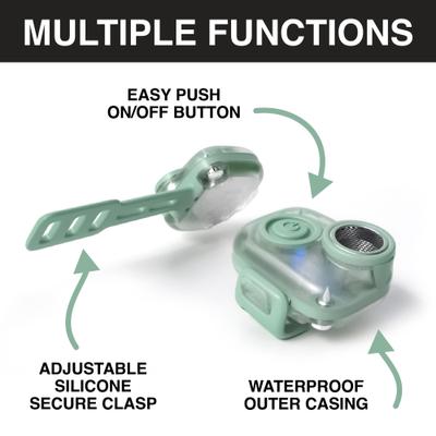 Show full view: Max & Molly Soundshield Mini 24/7 UltraSonic Tick & Flea Repeller Collar Tag for Dogs & Cats, Jade slide 5 of 7