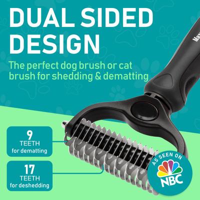 Show full view: Max Power Planet Dual Sided Undercoat Rake Dog & Cat Deshedding Tool, Black slide 2 of 9