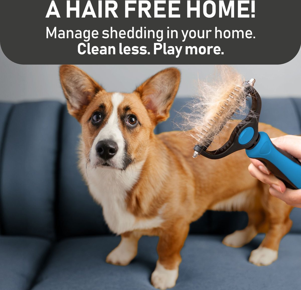 MAX POWER PLANET Dual Sided Undercoat Rake Dog & Cat Deshedding Tool ...