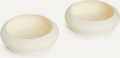 maxbone Bubble Silicone Dog Bowl, Ivory, 6-cup