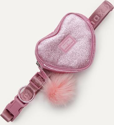 Show full view: maxbone & Christian Cowan Glitz Dog Leash, Harness & Pouch Set, Pink, Large: 16-28 inches slide 5 of 8