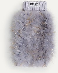 maxbone Christian Cowan Holiday Glitz Jumper Dog Sweater, Periwinkle, Large