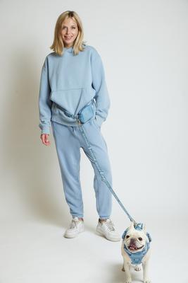 Show full view: maxbone Go! with Ease Dog Leash, 4-ft long, 1-in wide, Dusk Blue slide 3 of 3