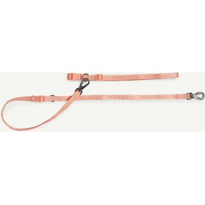 maxbone Go! with Ease Nylon Hands Free Dog Leash, Coral Peach, 4-ft long, 1-in wide
