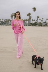 maxbone Go! with Ease Nylon Hands Free Dog Leash, Coral Peach, 4-ft long, 1-in wide slide 2 of 3