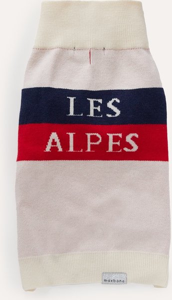 Show full view: maxbone Les Alpes Jumper Dog Sweater, White, Large slide 1 of 4
