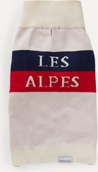 maxbone Les Alpes Jumper Dog Sweater, White, Medium
