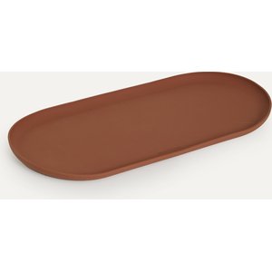 maxbone Oval Silicone Dog Placemat, Toffee, Medium