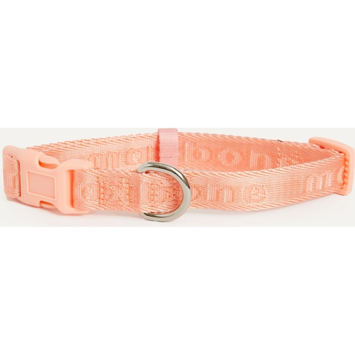 maxbone Signature Nylon Dog Collar, Coral Peach, Large: 14 to 20-in neck, 7/8-in wide