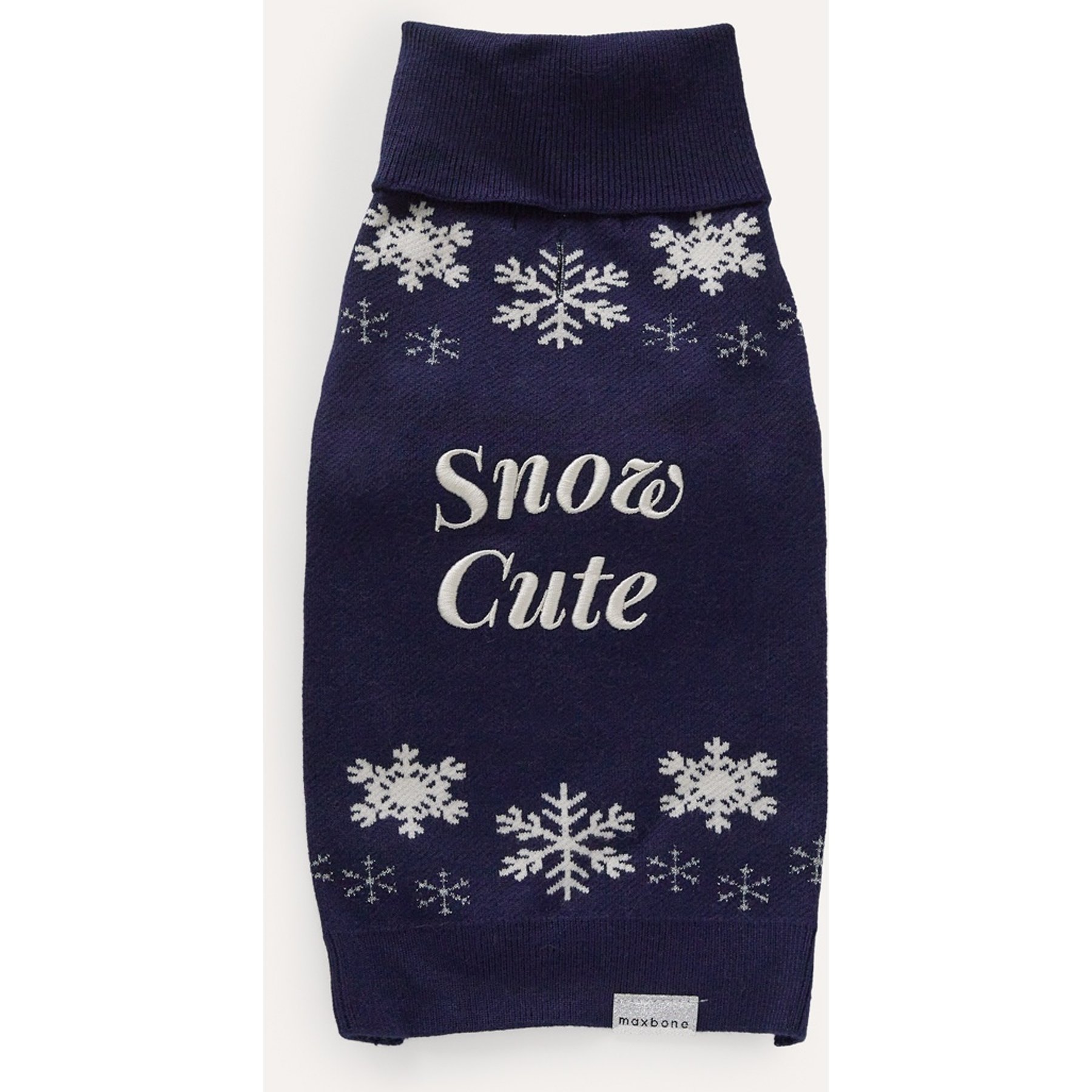 maxbone Snow Cute Jumper Dog Sweater, Blue, XX-Large