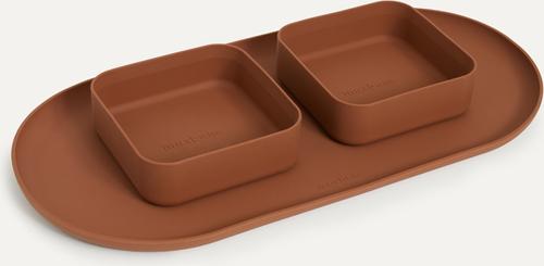 Show full view: maxbone Square Silicone Dog Bowl, Toffee, 4.5-cup slide 4 of 4