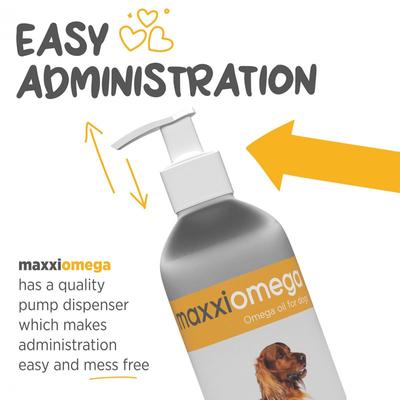 Show full view: maxxipaws maxxiomega Oil for Dogs, 10-fl oz slide 5 of 12