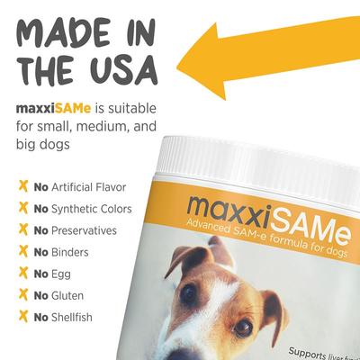 Show full view: maxxipaws maxxiSAMe SAM-e Supplement for Dogs, 5.3-oz slide 8 of 12