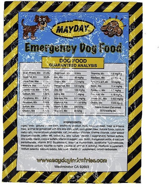 Mayday Emergency Dry Dog Food, 8-oz bag