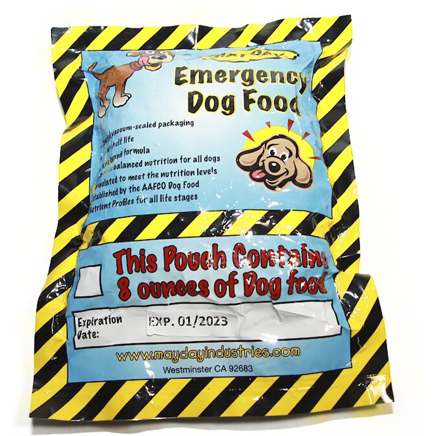 Mayday Emergency Dry Dog Food, 8-oz bag, 5 count