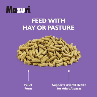 Show full view: Mazuri Alpaca Care Pellets Alpaca Food, 40-lb bag slide 6 of 9