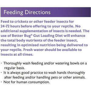 Mazuri Better Bug Gut Loading Feeder Insect Supplement, 8-oz bag