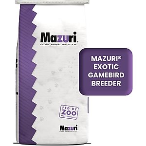 Mazuri Exotic Gamebird Breeder Food, 40-lb bag
