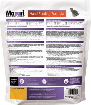 Show full view: Mazuri Hand Feeding Formula Bird Food, 4-lb bag slide 2 of 10