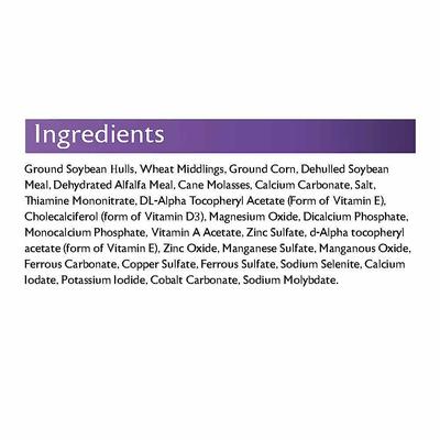 Show full view: Mazuri High Fiber Pellet Llama Food, 50-lb bag slide 5 of 8