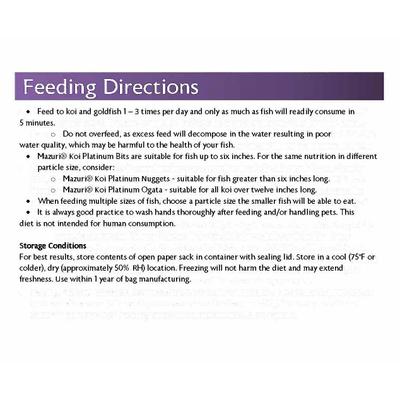 Show full view: Mazuri Koi Platinum Bits for Fish Under 6 Inches Food slide 7 of 9