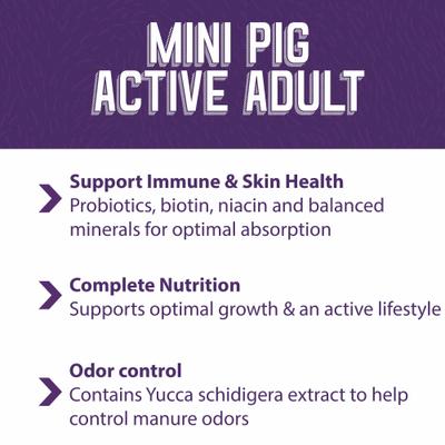 Show full view: Mazuri Mini Pig Active Adult Food, 25-lb bag slide 6 of 10
