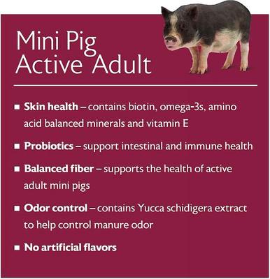 Show full view: Mazuri Mini Pig Active Adult Food, 25-lb bag slide 8 of 10