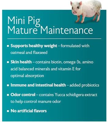 Show full view: Mazuri Mini Pig Mature Maintenance Food, 25-lb bag slide 7 of 10