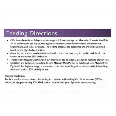 Show full view: Mazuri Mini Pig Youth Food, 25-lb bag, bundle of 2 slide 8 of 11