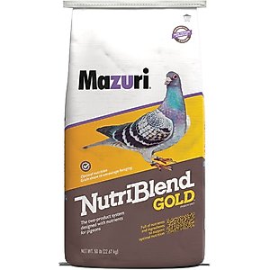 Mazuri Nutriblend Gold Extruded Pigeon Food, 50-lb bag