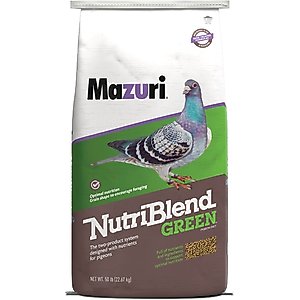 Mazuri Nutriblend Green Extruded Pigeon Food, 50-lb bag