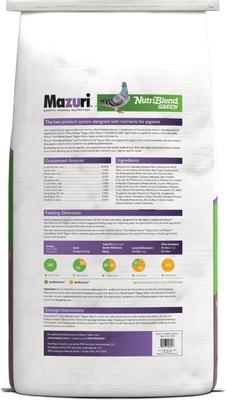 Show full view: Mazuri Nutriblend Green Extruded Pigeon Food, 50-lb bag slide 2 of 9